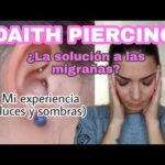 Tragus piercing en el oído para migrañas